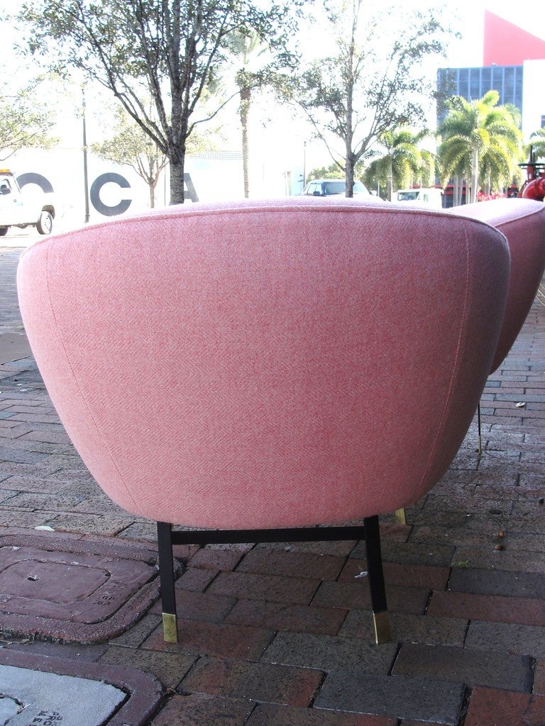 Exceptional Pair of Round Back Chairs In Excellent Condition In Miami, FL