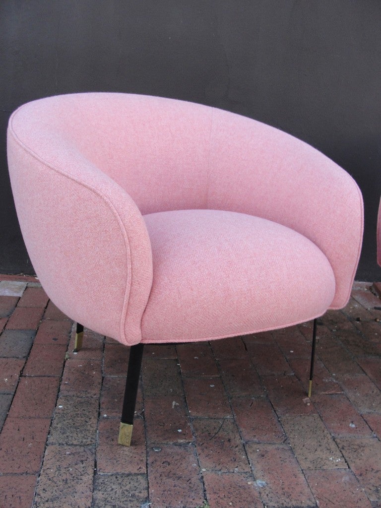 Mid-20th Century Exceptional Pair of Round Back Chairs