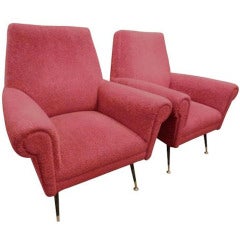 A Pair of Mid Century Modern Club Chairs