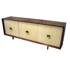 A Mid Century Sideboard in Rosewood and Parchment by G. Ulrich