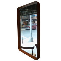 An Oak Framed Mid Century Wall Mirror Attr. to Gio Ponti