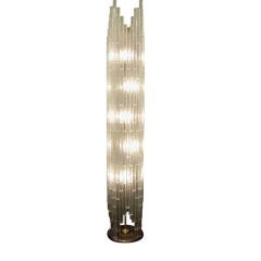 An All Glass Floor Lamp by Poliarte