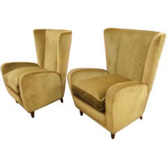 A Pair of Club Chairs by Paolo Buffa from the Hotel Bristol