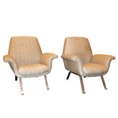 A Pair of Mid Century Club Chairs