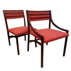 A Rare Set of Sixteen Dining Chairs in Rosewood by Ico Parisi