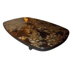An Exceptional Cocktail Table in Resin & Marcasite by Dresse