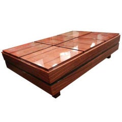 A Modernist Rectangular Cocktail Table in Rosewood