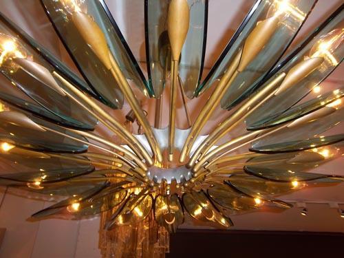 Italian A Rare Large Chandelier by Max Ingrand for Fontana Arte