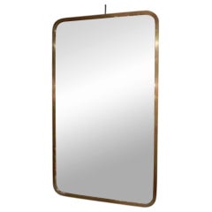 A Brass Framed Rectangular Wall Mirror by Gio Ponti