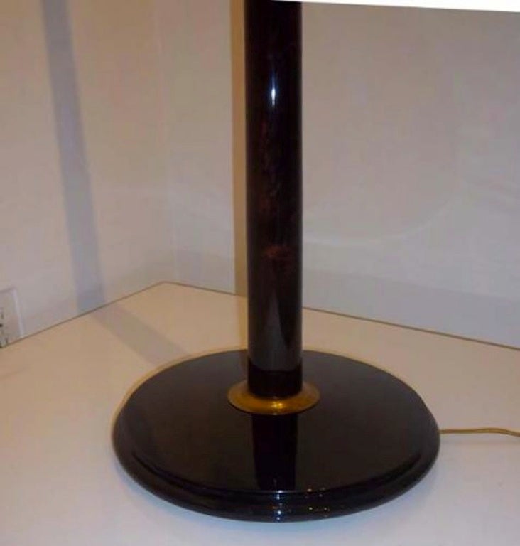 Mid Century Floor Lamp in Mahogany in the Style of Paolo Buffa