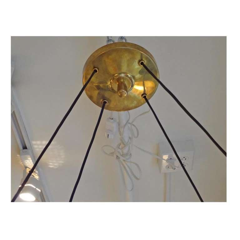Mid-20th Century Eight-Light Mid-Century Chandelier by C.G.M.E For Sale