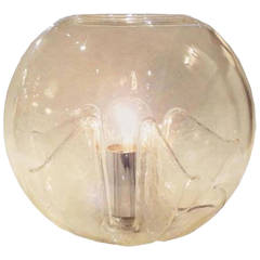 Modernist "Nuphar" Ball Shaped Table Lamp by Toni Zuccheri