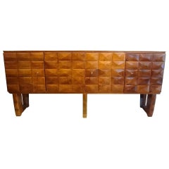 A Rare Four Door Sideboard in Walnut by Paolo Buffa