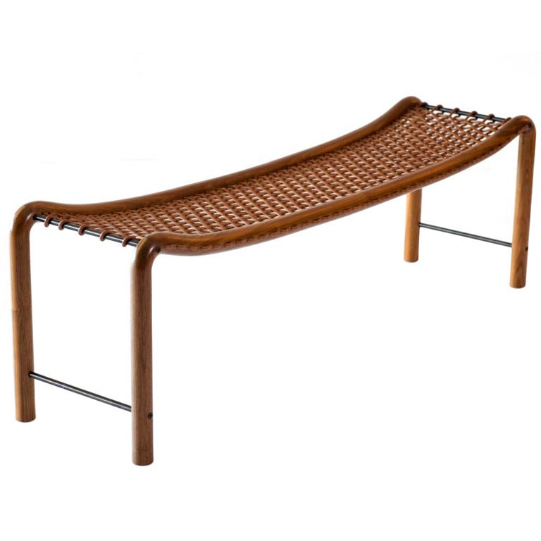 Ab Ovo Walnut Bench by William Emmerson