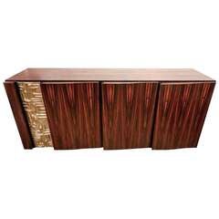 A Modernist Sideboard in Macassar Ebony, Model "Cinthia" by Luciano Frigerio