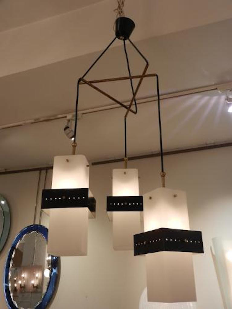 Stilnovo Mobile Shaped Mid-Century Chandelier
