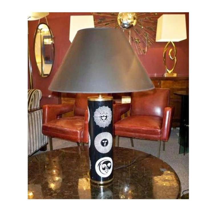 Mid-Century Modern Large Scaled Table Lamp by Piero Fornasetti
