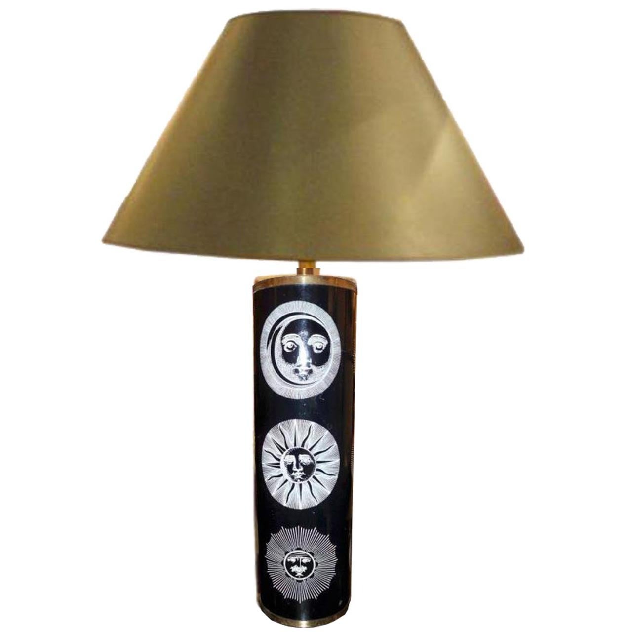 Large Scaled Table Lamp by Piero Fornasetti