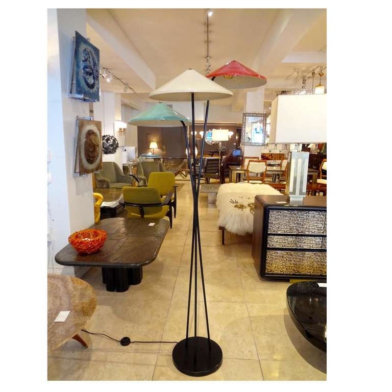 Italian Mid-Century Modernist Floor Lamp, style of Arteluce For Sale