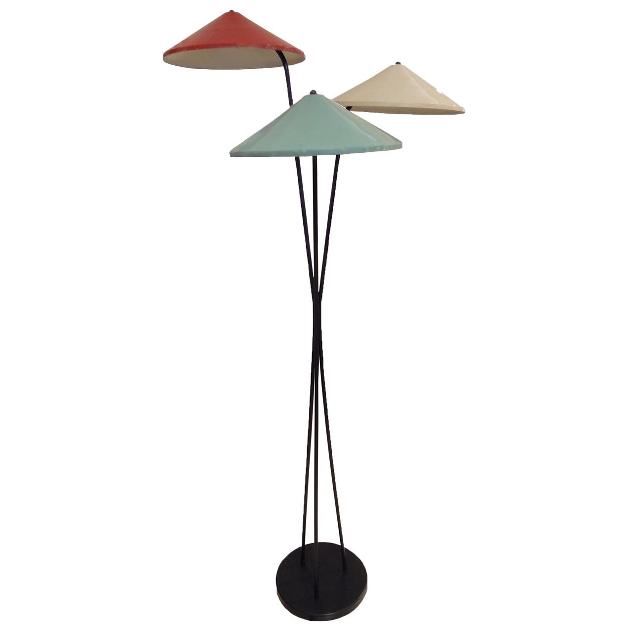 Mid-Century Modernist Floor Lamp, style of Arteluce For Sale