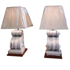 Pair of Corbel Lamps