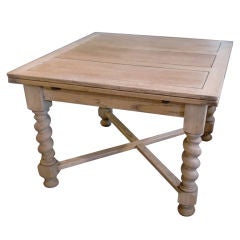 Bleached Oak English Dining Table