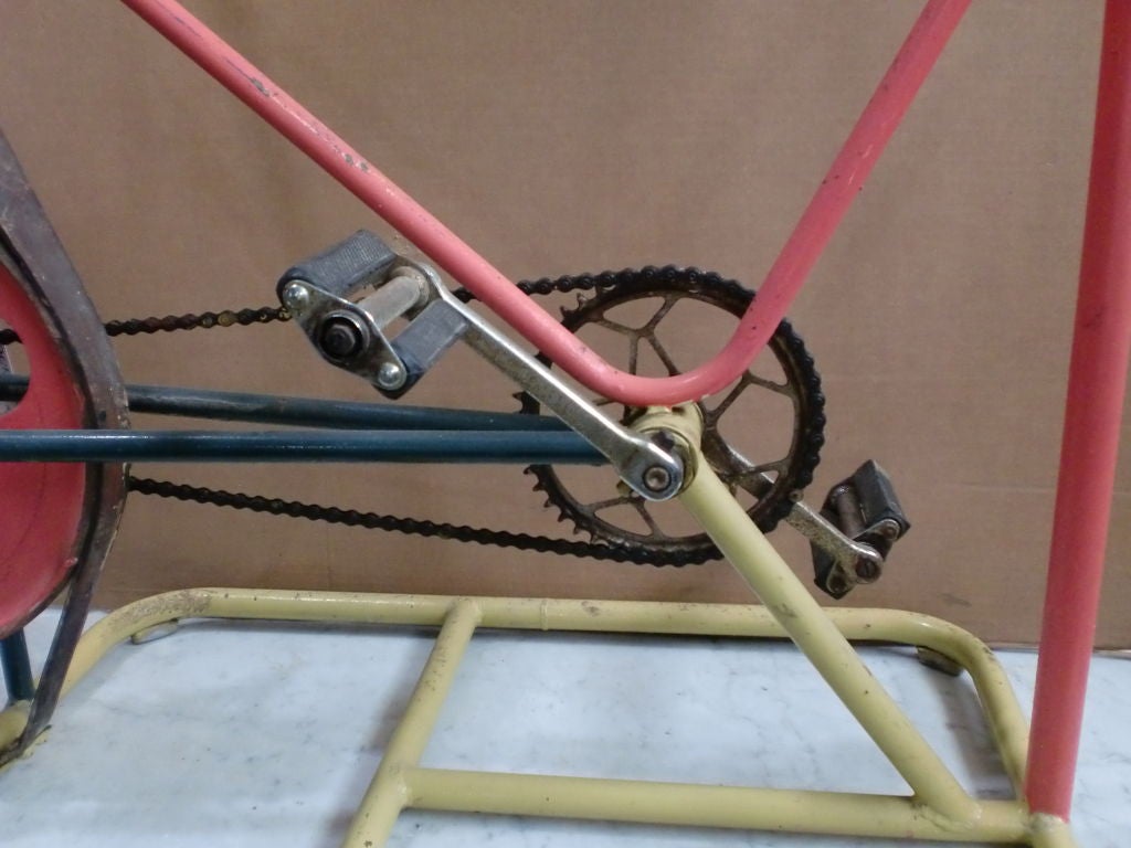 Metal Fabulous Old English Exercise Bike For Sale