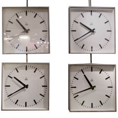Vintage Set of 4 Clocks