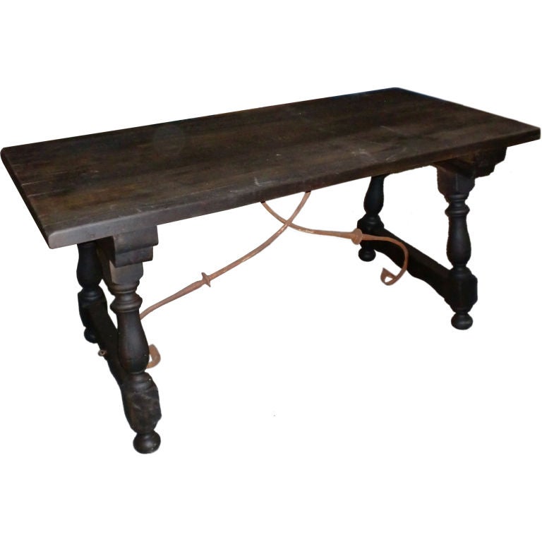 Spanish Library Table/Desk For Sale
