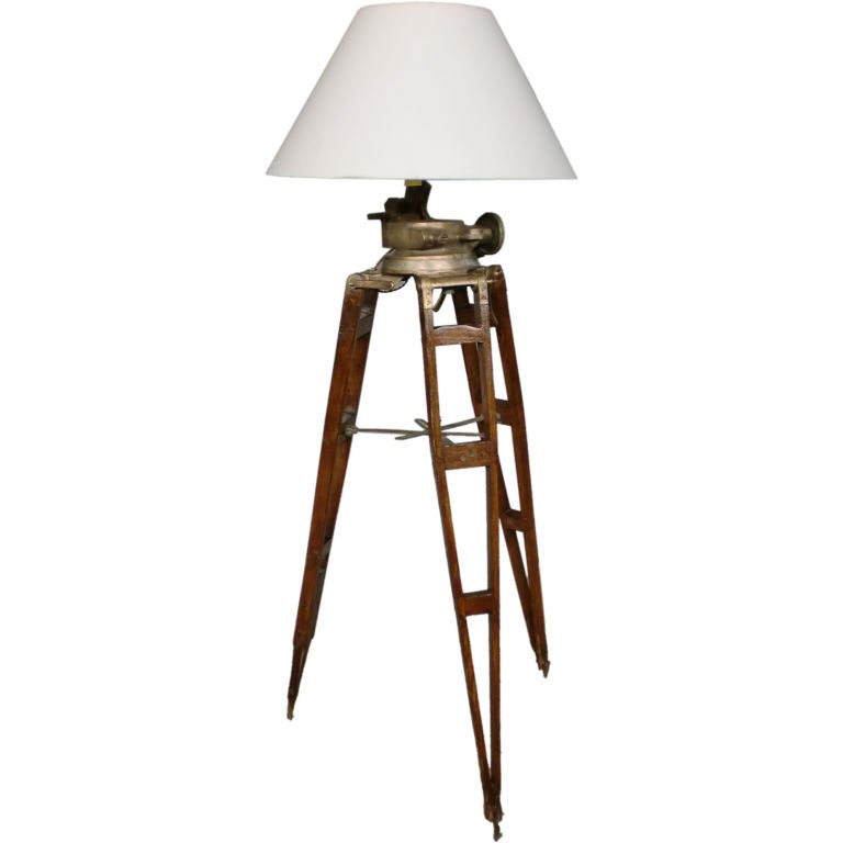 Unique Surveyors Floor Lamp For Sale at 1stDibs