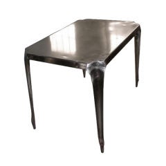 Used Rectangular Polished French Metal Table