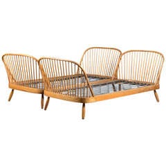 Pair of Danish Spindle Beds
