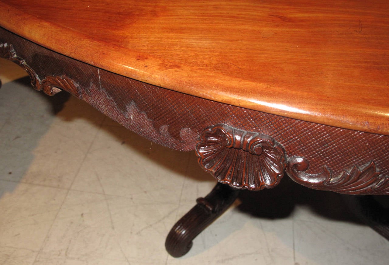 19th Century Danish Carved Mahogany Centre Table 2