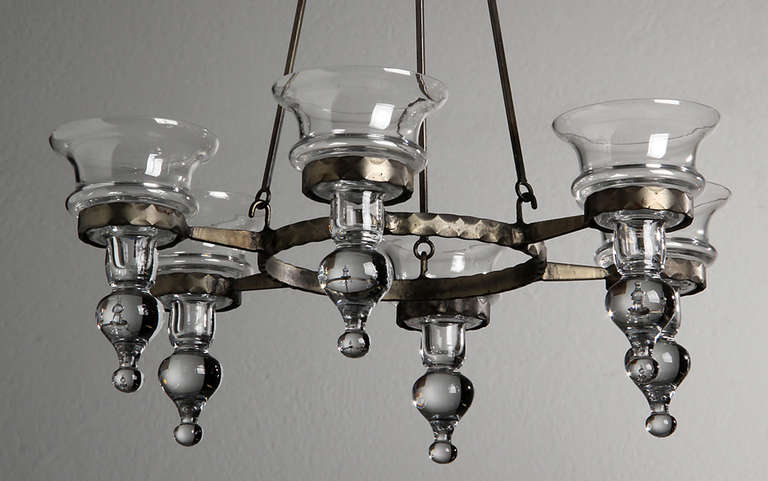 scandinavian candle chandelier