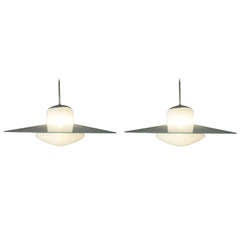 Pair of Danish 1930s-40s Ceiling Light Fixtures