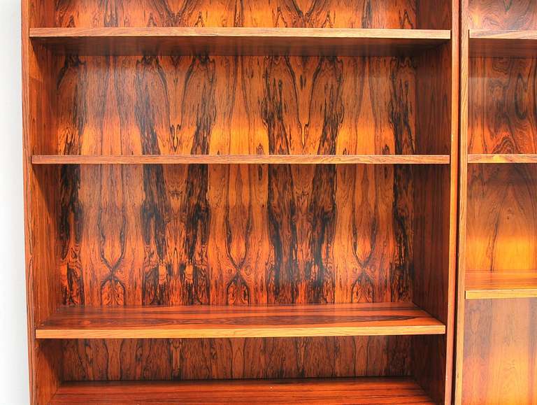 Mid-20th Century Three-Part Rosewood Bookcase by Bertil Fridhagen For Sale