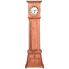 Danish 19th Century Painted Pine Longcase Clock