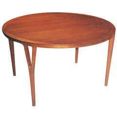 Danish Teak Extending Dining Table by Helge Vestergaard-Jensen