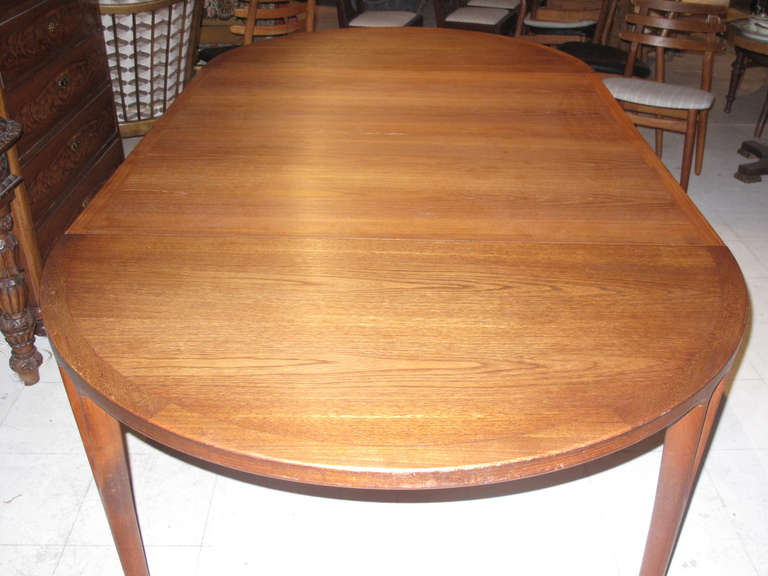 Mid-Century Modern Danish Teak Extending Dining Table by Helge Vestergaard-Jensen