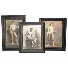 Five 19th Century Danish Academic Nude Drawings of Men 10