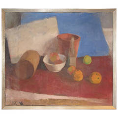 Danish 1940s Modernist Still-Life Painting 2