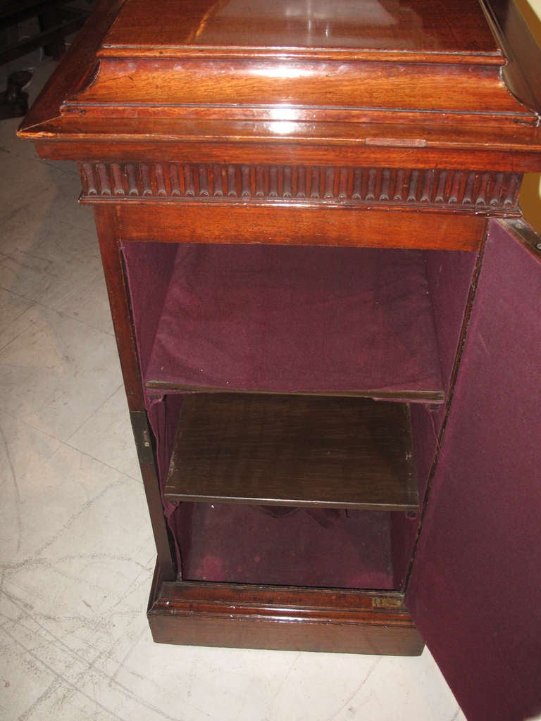 A Pair of George III Figured Mahogany Pedestals In Good Condition In Hudson, NY