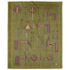 1960s Danish Woven Wool Wall Hanging