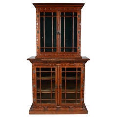 English Renaissance Revival Two-Part Bookcase 3