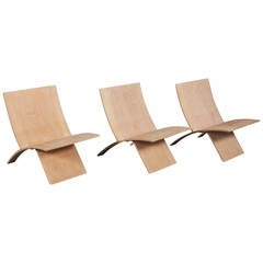 Three Danish Laminex Folding Chairs by Jens Nielsen
