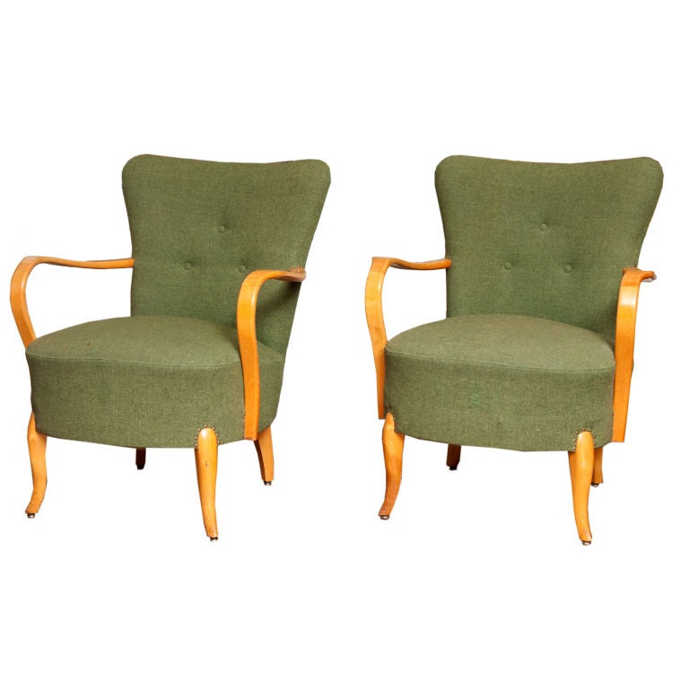 Pair of Tubby Armchairs