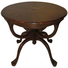 Antique 1860c French Walnut Center Hall / Side Table
