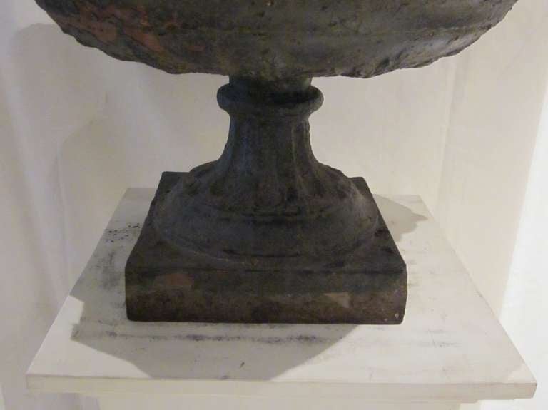 19th Century Weathered Bronze Urn, France In Good Condition In New York, NY