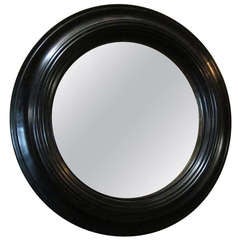 French Napoleon III Round Wall Mirror, 19th century