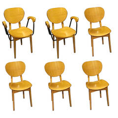 Dining Chairs, Set of Six, France, 1970s 8